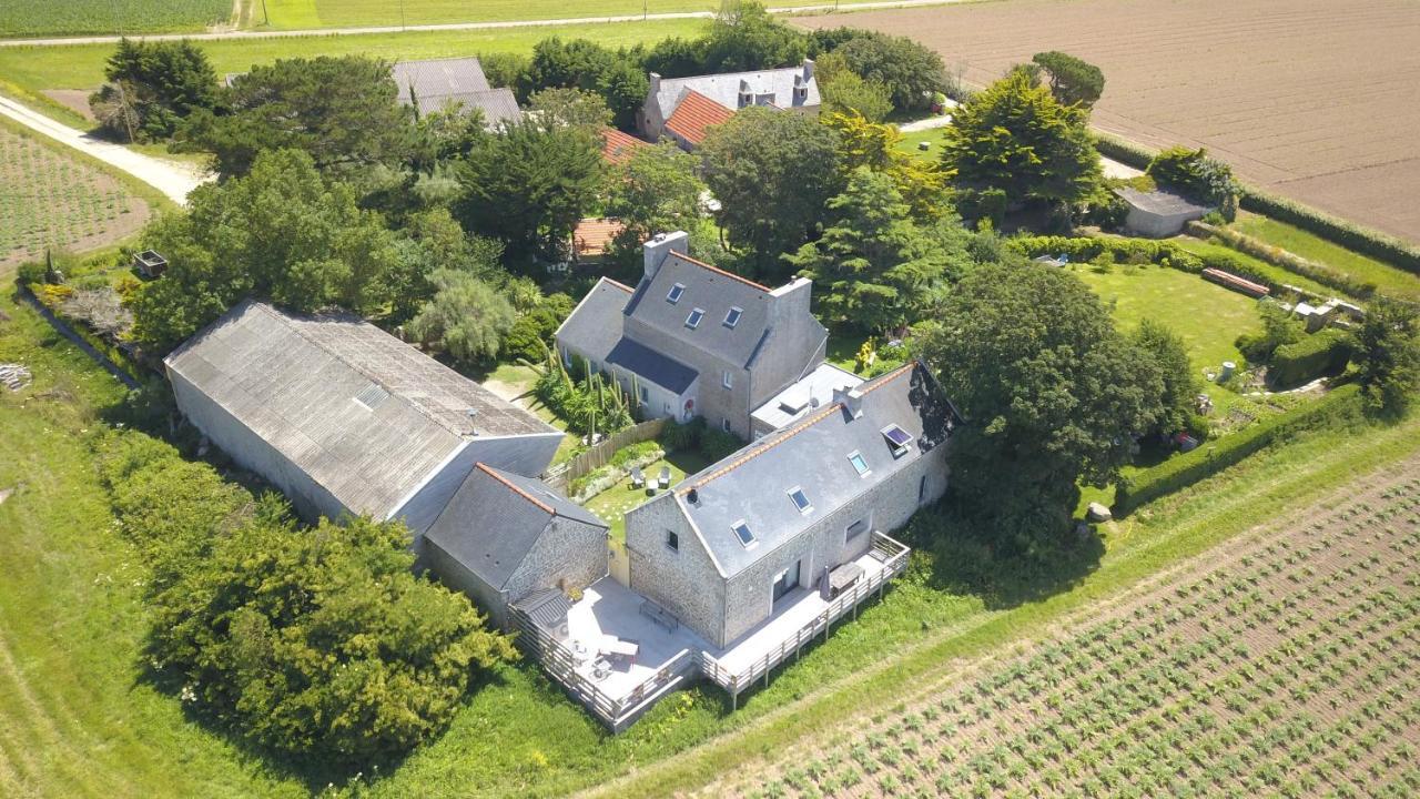 Cléder La Grange Aux Lievres, Gites Kerdoel מראה חיצוני תמונה